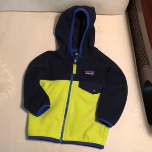 Baby Patagonia zip up fleece 6-12 mo